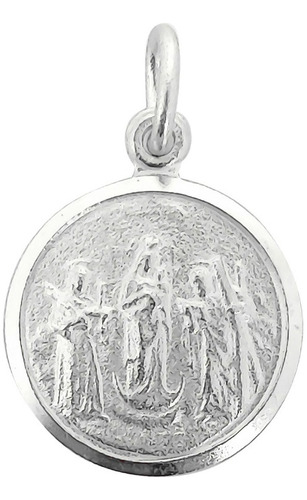 Colgante Medalla Santísima Trinidad 14mm Plata Fina 925