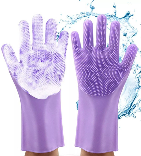 Guantes Mágicos De Silicona Para Platos ¡no Mas Esponjas!