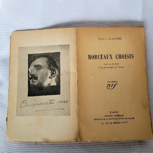 Imagen 4 de 6 de Morceaux Choisis Paul Claudel Gallimard Frances