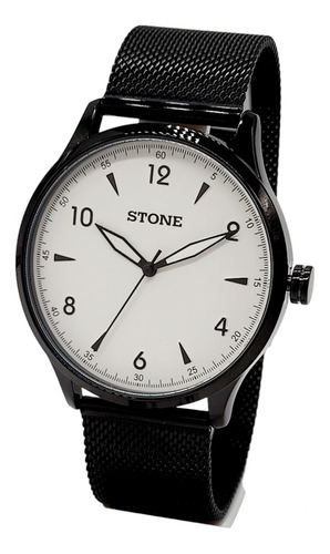 Reloj Stone Original Malla Tejida Negro Azul Garantía !!!!