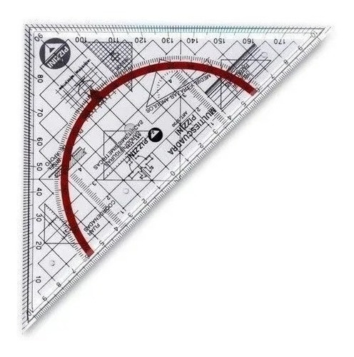 Multiescuadra Pizzini 20cm X 45º  Dibujo Técnico - 3730