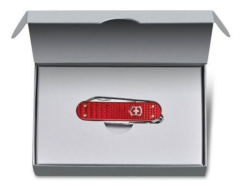 Imagen 3 de 6 de Cortapluma Suiza De Lujo Victorinox Alox Iconix Luxury Red 5