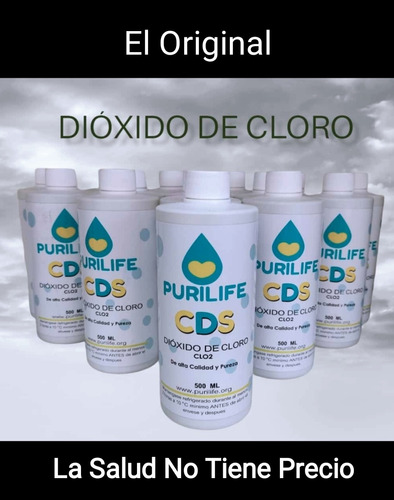 Cds El Original Dioxido De Cloro (purificador De Agua)