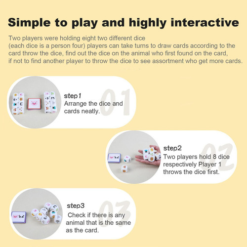 T Juegos Educativos A Juego Juego De Dados De Animales