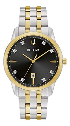 Bulova Sutton - 98d165 Amarillo De Dos Tonos Talla Única