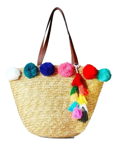 Bolsos Playeros Tejidos Al Crochet