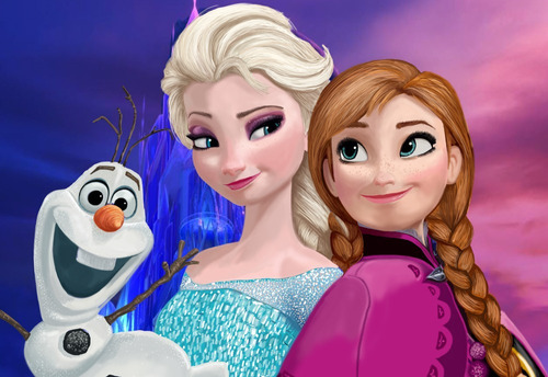 Frozen, Elsa Y Anna - Posters Adhesivos Gigantes