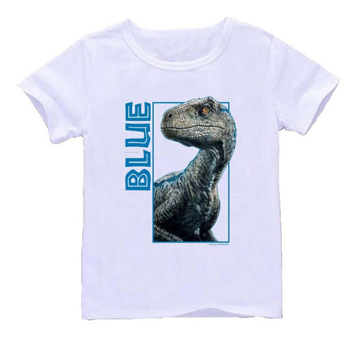 Remera Blanca Niños Dinosaurios R19