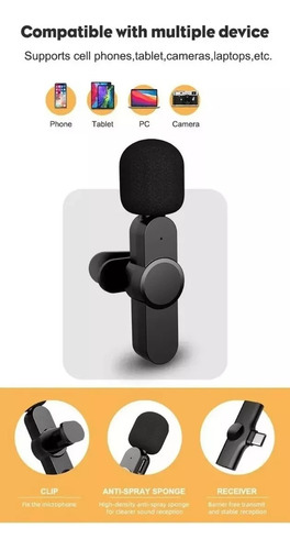Plug Play Microfono Inalambrico Para Android Usb-c