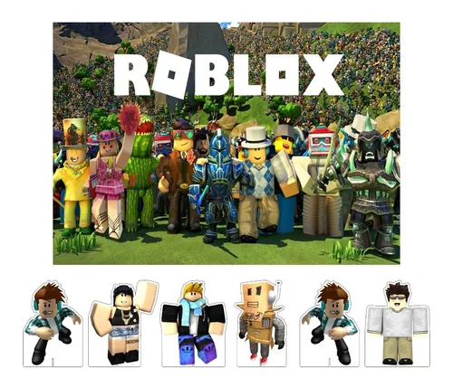 roblox meninas kit decoração de festa infantil 4 display de 20cm