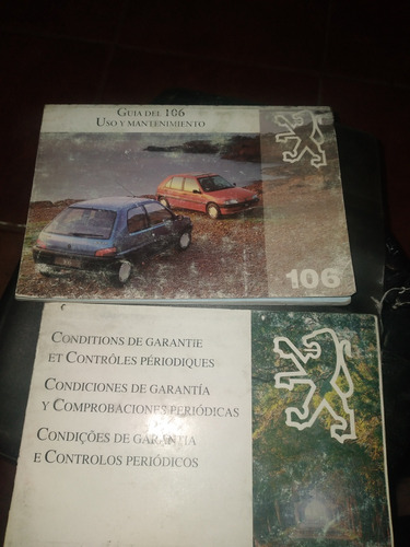 Vendo Manual De Peugeot 106 Del Año 98 En Buen Estado 