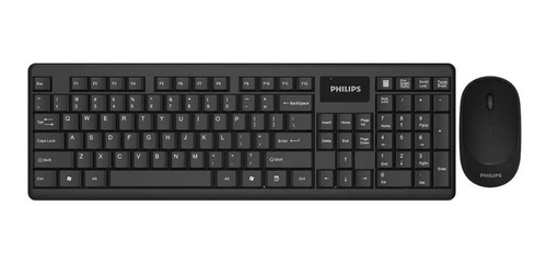 Imagen 5 de 10 de Combo Teclado Español + Mouse Inalámbrico Philips Mod. C314