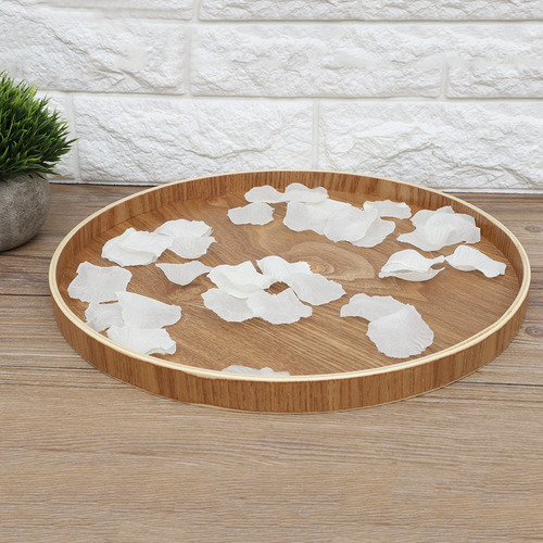 Bandeja De Madera Para Servir Té, Frutas Y Caramelos, 33 Cm