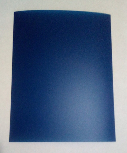 Portada Plástica Vinil Solida Azul Marino Paquete X 50.