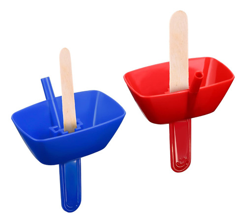 2 Soporte Para Paleta Goteo Reutilizable Helado Pajilla Bpa