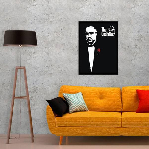 Quadro Decorativo Cartaz O Poderoso Chefão Godfather 45x34cm