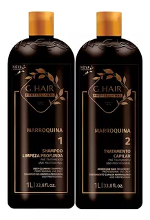G-hair Inoar Kit Escova Progressiva Marroquina 2x1 Litro