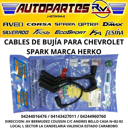 Juego Cable De Bujia Chevrolet Spark  