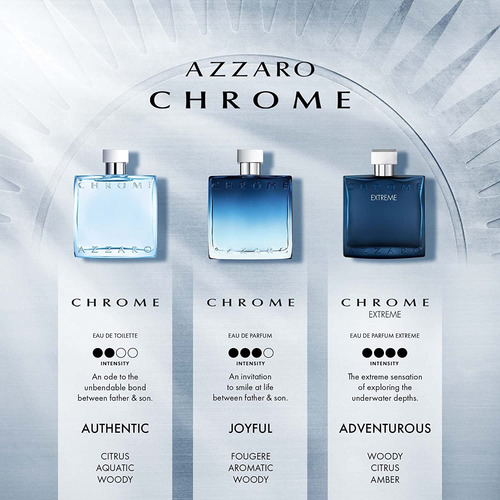 Perfume Azzaro Chrome Extreme Eau De Parfum Para Hombre, 100