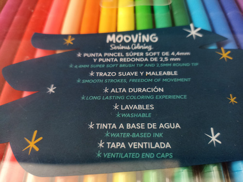 Marcadores Doble Punta Lettering Doble Punta Mooving
