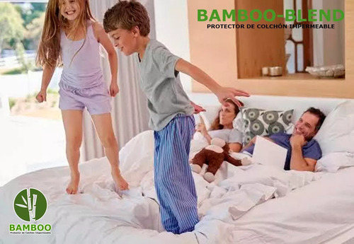 Matress Cover Funda Antiacaros Impermeable Bamboo Individual