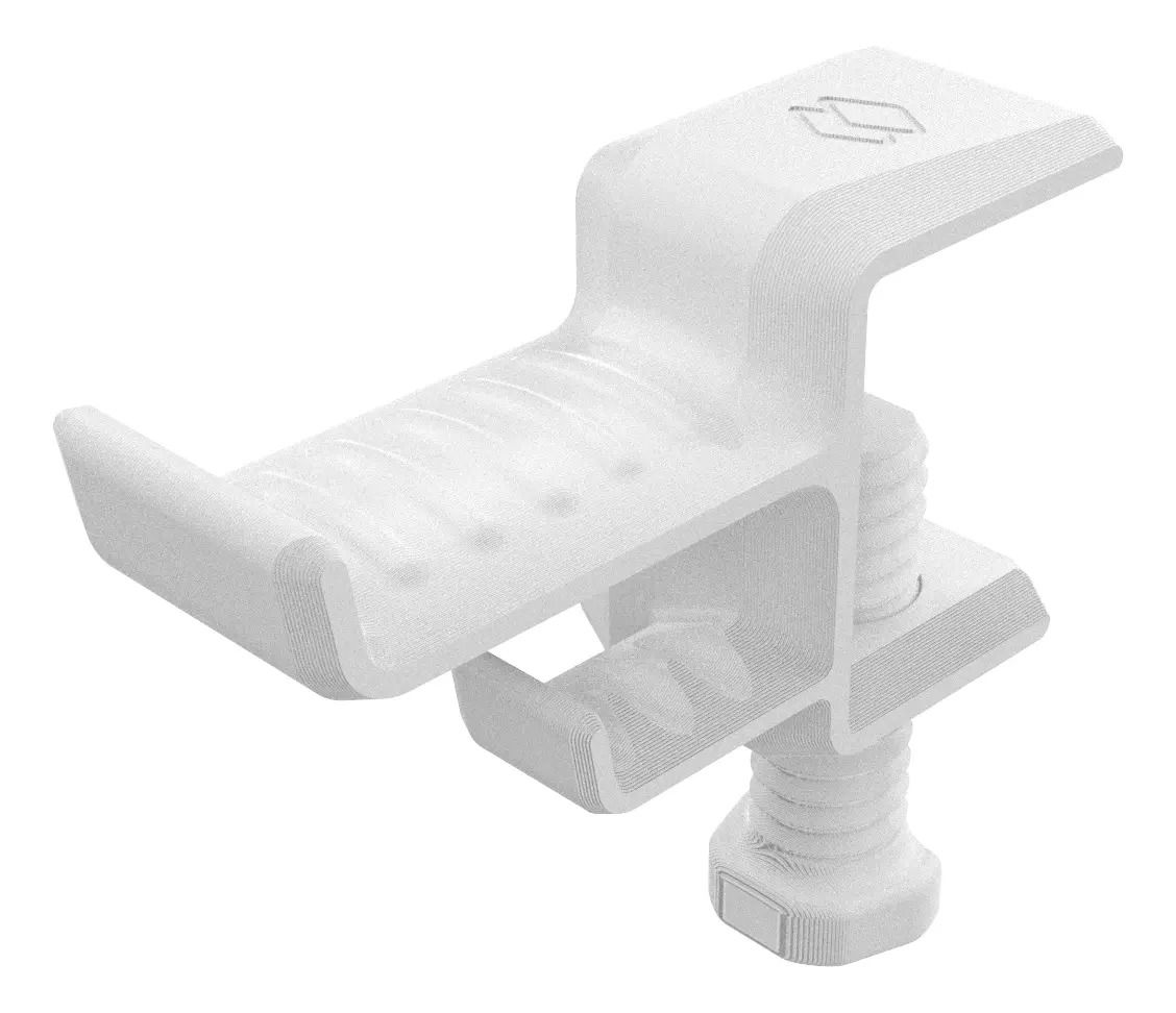 Suporte Headset Gamer Headphone Fone De Ouvido Mesa Cor Branco