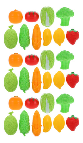 . Pretend Toys, Miniaccesorios Para Frutas Y Verduras, 3