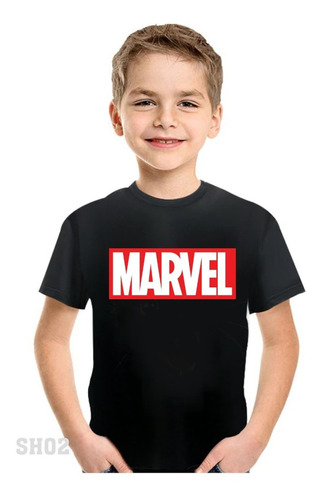 Franela Camisa Super Héroe  Marvel Personalizada Niño