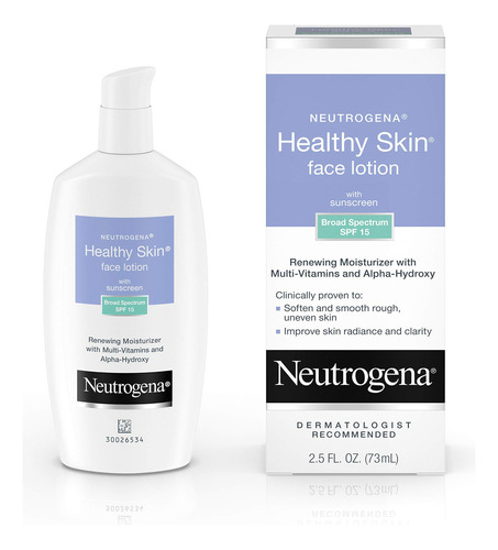 Neutrogena Healthy Skin Loción Facial, Spf 15, 2.5 Onzas, .