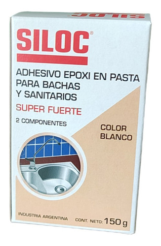 Epoxi En Pasta Para Bachas Sanitarios Blanco Siloc 