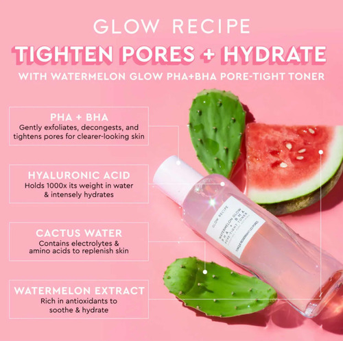 Glow Recipe Watermelon Glow Pha + Bha Pore Tight Toner 25 Ml