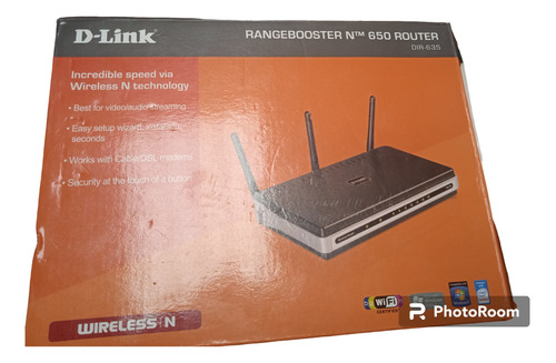 Router Dlink Rangebooster 650 Dir 635