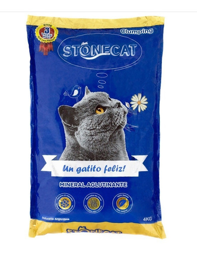 Bolsón Piedras Sanitarias Stonecat Aglutinante Gato 24 Kg