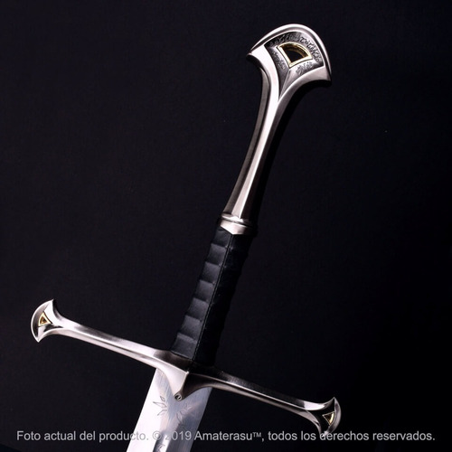 Imagen 3 de 10 de Espada Señor De Los Anillos Aragorn Anduril Hoja Grabada