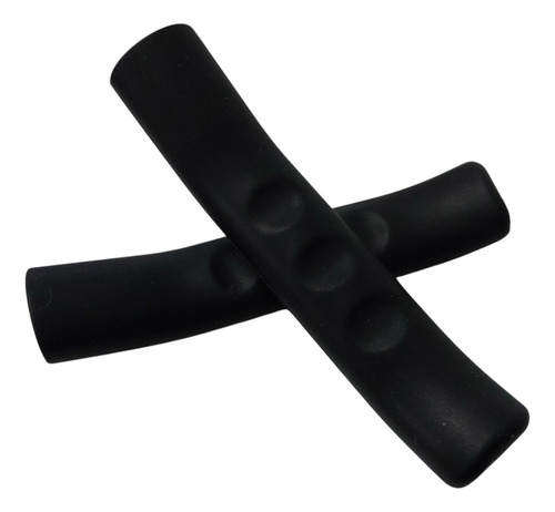 Funda Silicona Manija Freno Monopatín Bicicleta Set X 2 Negras