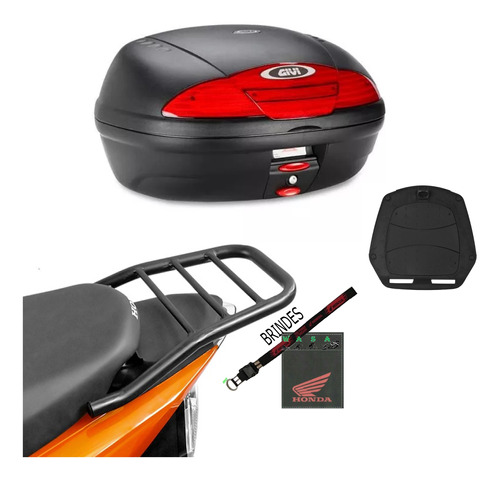 Bauleto Baú Givi 45 Suporte Bagageiro Biz 125 2018+