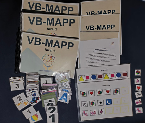 Kit Vb Mapp Nivel 1 ,2, 3 Estimulos Para Pareamento, Sequências De Histórias. Folhas De Registros E Avaliação De Barreiras