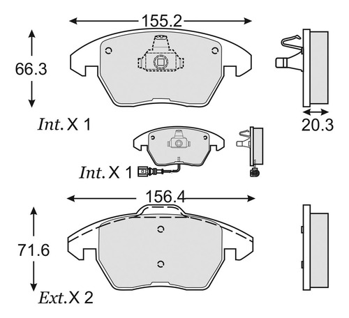 Balatas Delanteras Gti 2007-2013 Schaeffler Fag Brakes