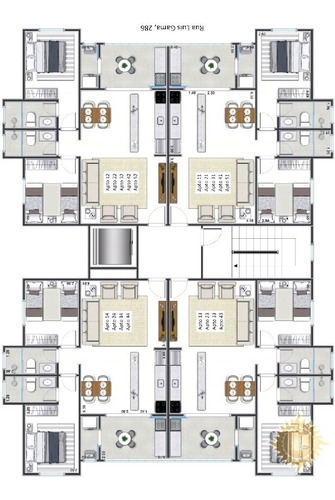 Imagem 4 de 19 de Ótima Localização Apartamento Com 02 Dormitórios, 01 Suíte, E Lazer No 5º Andar !!! - 12209
