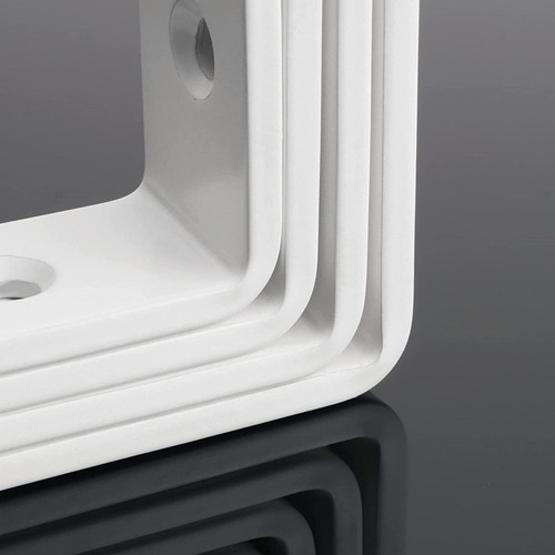 12 Uds. Soportes De Esquina Flotantes Para Estantes 100x64mm