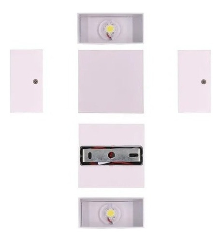 Imagen 3 de 4 de Luz Foco Aplique Para Pared Led 15 Watts Decoracion /7010