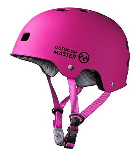 Casco De Skateboard Outdoormaster - Casco Ligero, De Perfil 