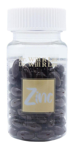 Zinc 90 Cápsulas Dr. Will Rlax.