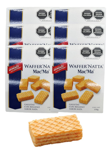 Galleta Waffer Natta 150g Relleno Nata Mac Ma