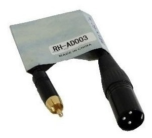 Cable Profesional Mivics Xlr Macho A Plug Rca Rh-ad003