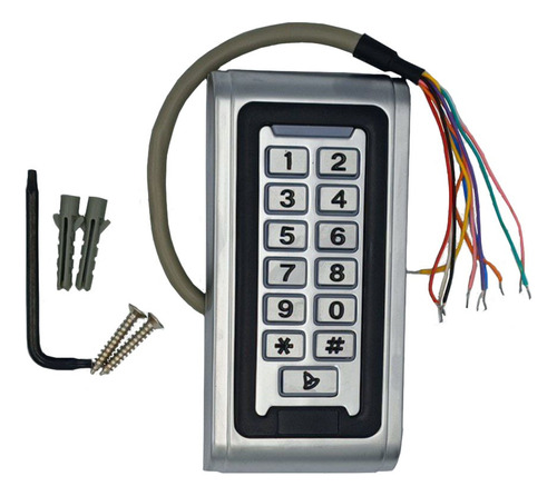 Teclado Metalico Control Acceso Rfid Em Id Card 125 Khz /484
