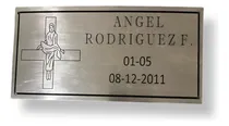 Comprar Placas Para Nicho De Acero Inoxidable Medida 7cm X 13cm