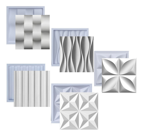 Formas Moldes De Gesso 3d E Cimento Abs Plástico Monte O Kit