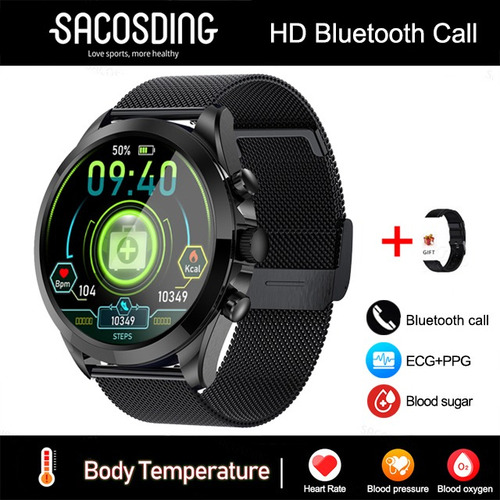 Reloj Inteligente Para Hombre Ecg+ppg Glucemia Llamada Y