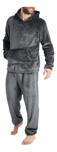 Conjunto De Dos Piezas De Pijama Polar Para Hombre